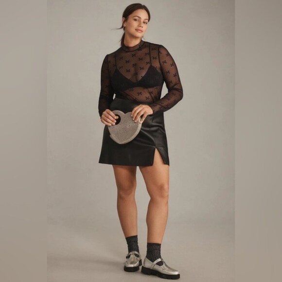 NWT Size M - Anthropologie lace Layering Turtleneck - Picture 6 of 8